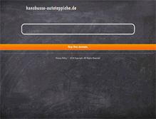 Tablet Screenshot of hansbusse-autoteppiche.de